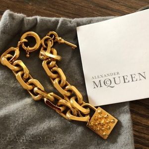 Alexander McQueen Gold Bracelet